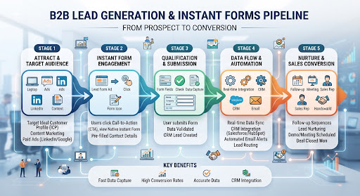 B2B Lead Generation and Instant Forms Pipeline